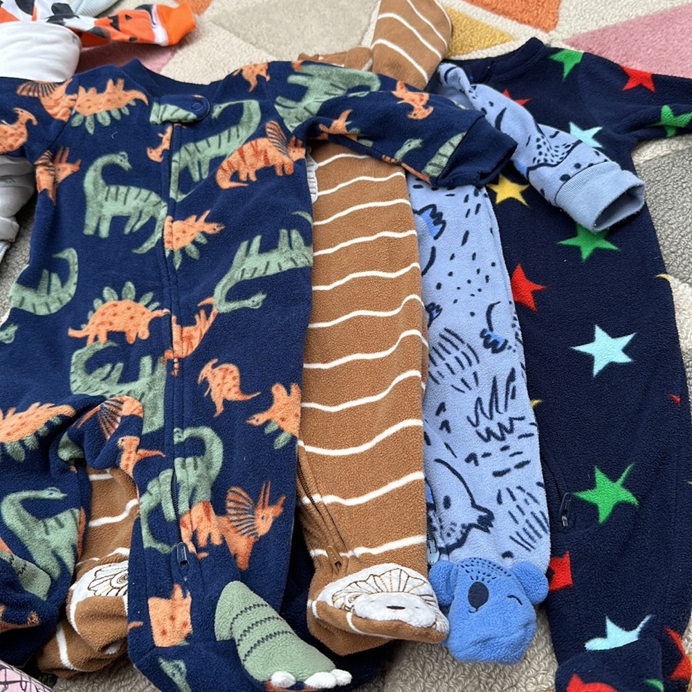 4 fleece pajamas